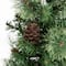 Glitzhome® 5ft Pre-Lit Green Cashmere Pine Christmas Porch Tree, Multi-color LED Lights